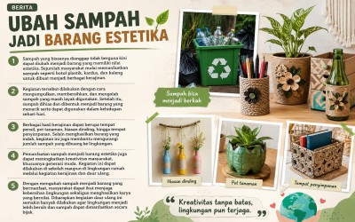 MENGUBAH SAMPAH MENJADI BARANG ESTETIKA